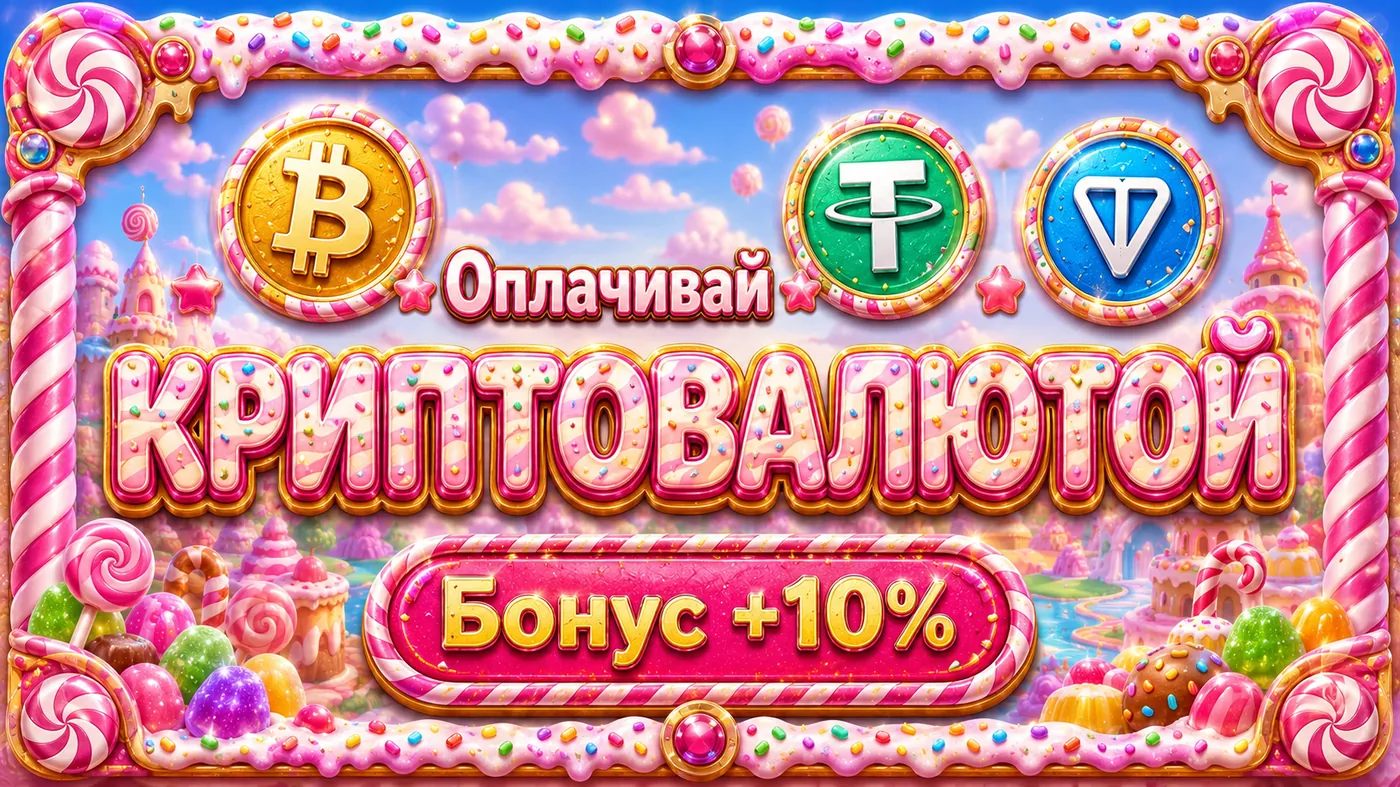 Крипто-бонус клуба Миллион — плюс 10% на депозит для Sugar Rush